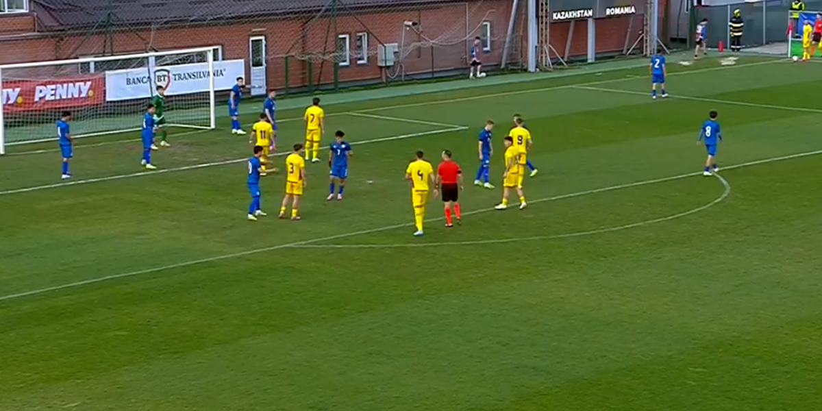 România U19 începe dezastruos campania de calificare la Euro 2026 » Bătută clar de Kazahstan U19