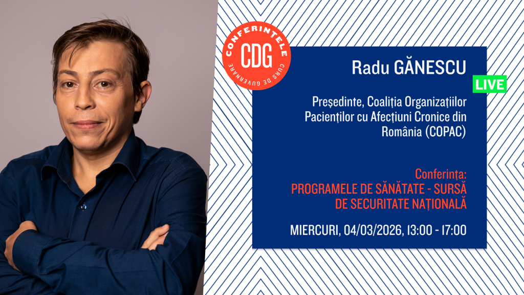 Programele de sănătate din România, adaptate pentru un sistem medical în plină schimbare, riscă să devină ineficiente până în 2026, avertizează Radu Gănescu, Președintele Coaliției Organizațiilor Pacienților cu Afecțiuni Cronice din România (COPAC)