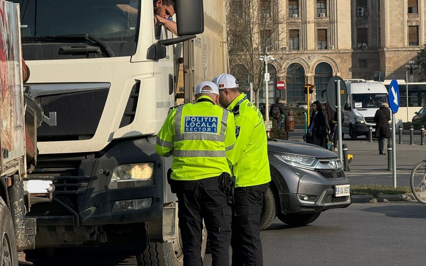 Transportatori sancționați cu 18.5 mii lei pentru trecerea ilegală prin Sectorul 1
