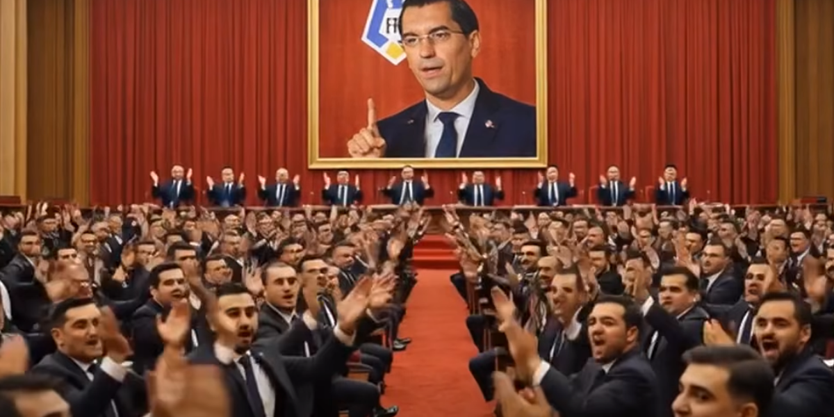 Clubului i-a folosit AI pentru a-l parodia pe Burleanu, comparându-l cu Ceaușescu