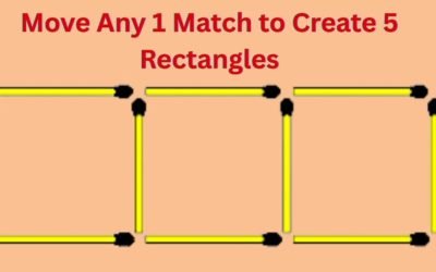 Test rapid: un băţ de chibrit, cinci dreptunghiuri, doar unii reușesc