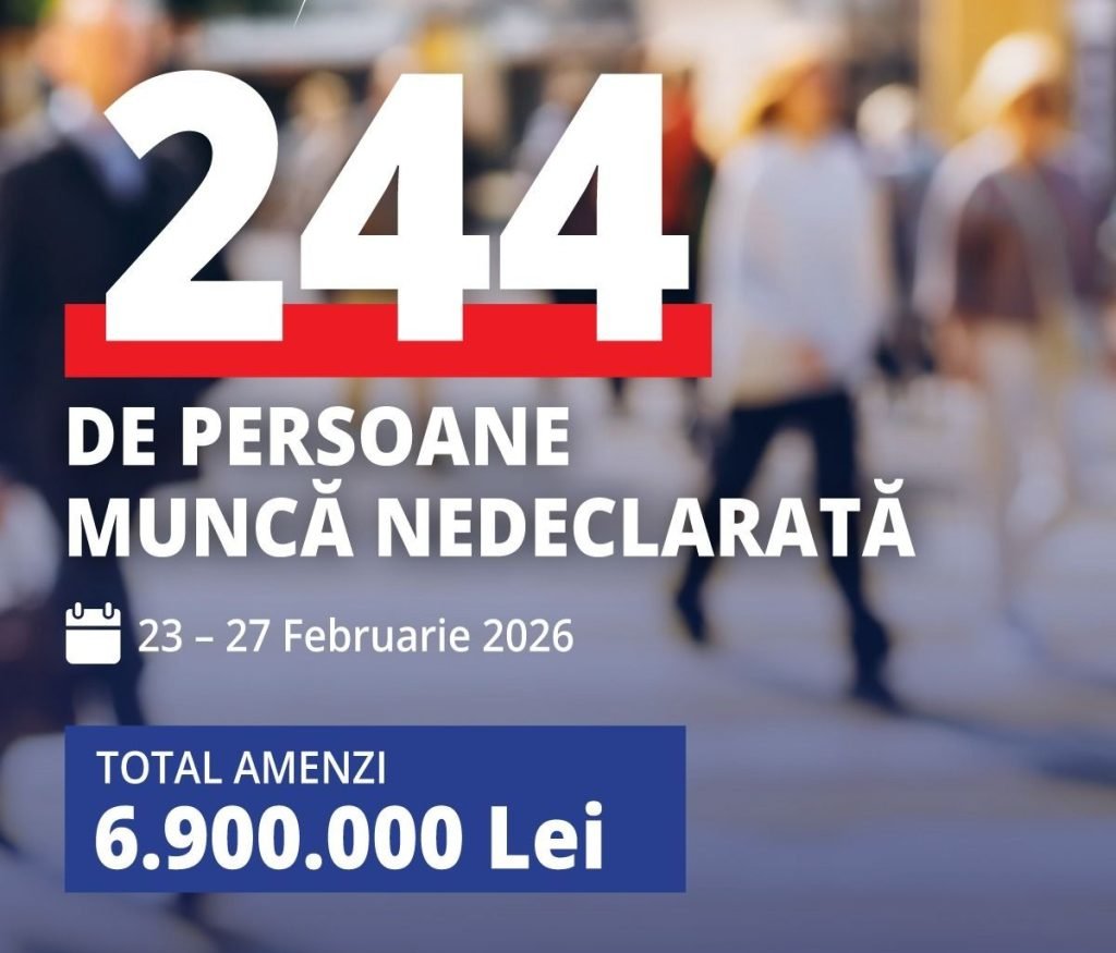 Inspectoratul Teritorial de Muncă (ITM) a intensificat, în această săptămână, eforturile de combatere a muncii la negru și de asigurare a respectării legii în domeniul relațiilor de muncă