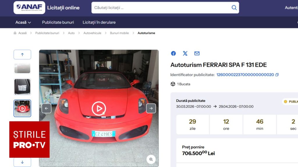 ANAF a lansat o platformă digitală pentru licitații, schimbând radical modul în care publicul poate achiziționa bunuri provenite din executări silite, confiscări sau alte procese legale