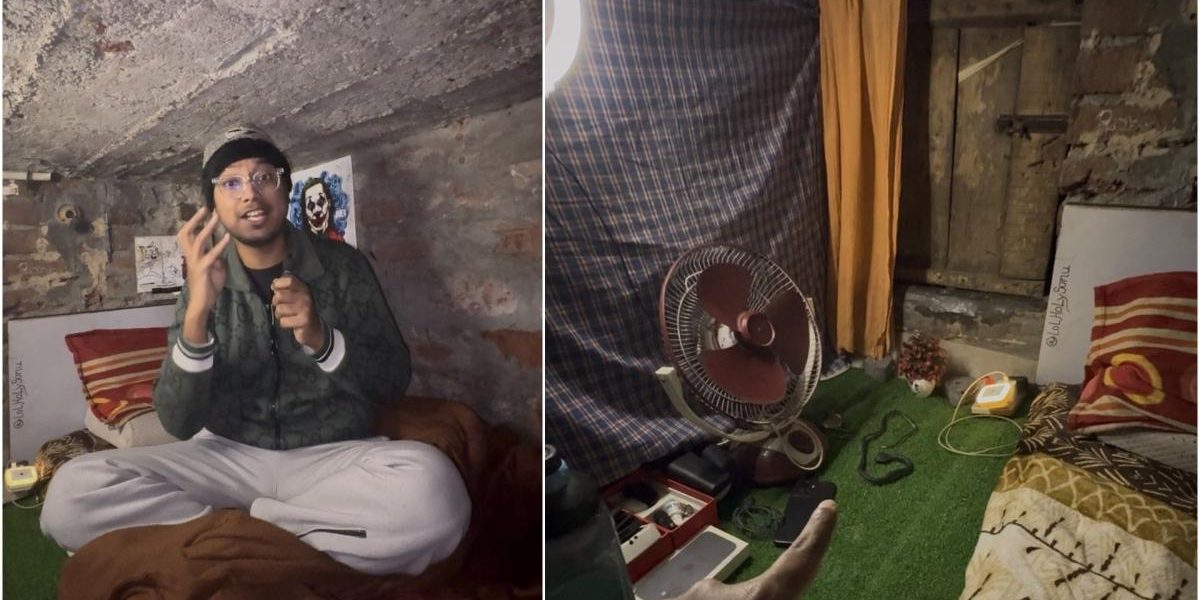 Tânăr fără loc de muncă trăiește dintr-o „cutie de beton” și face avere