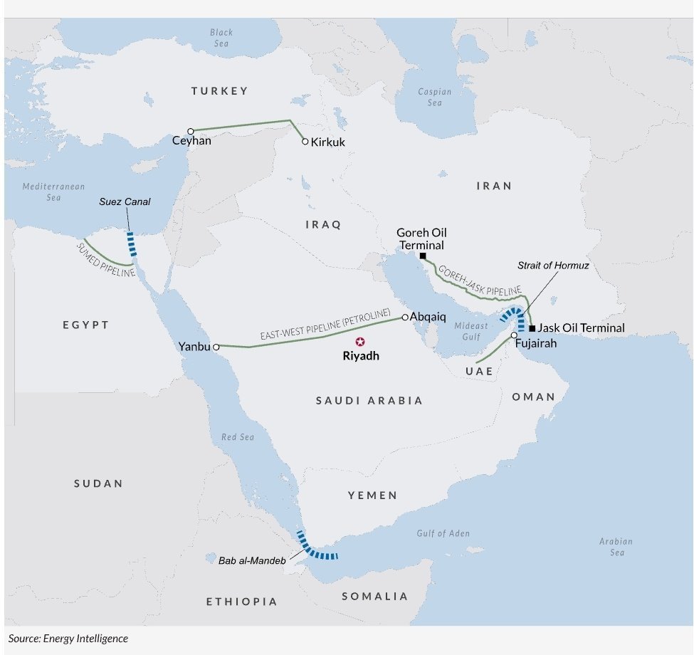 Țările din Golf folosesc rute alternative pentru exportul de petrol din cauza capacității reduse a navelor în blocajul din Ormuz