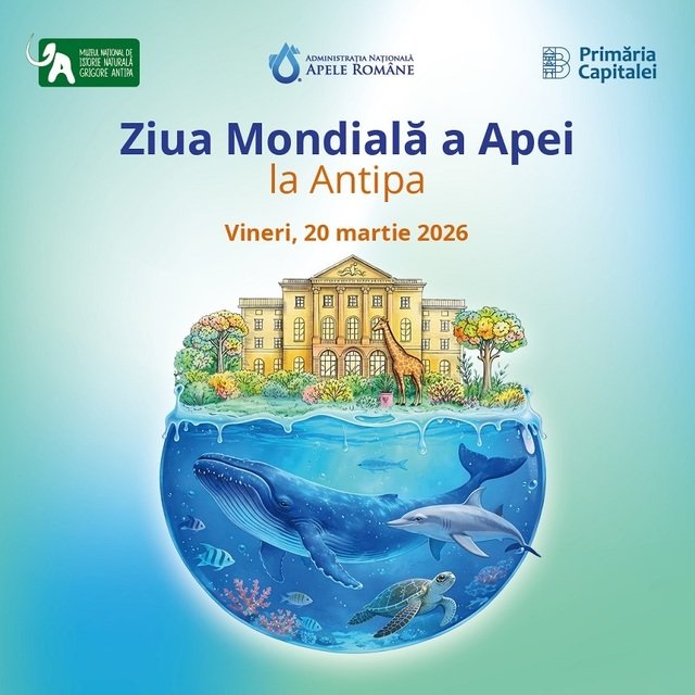 Ateliere speciale pentru Ziua Mondială a Apei la Muzeul “Antipa”
