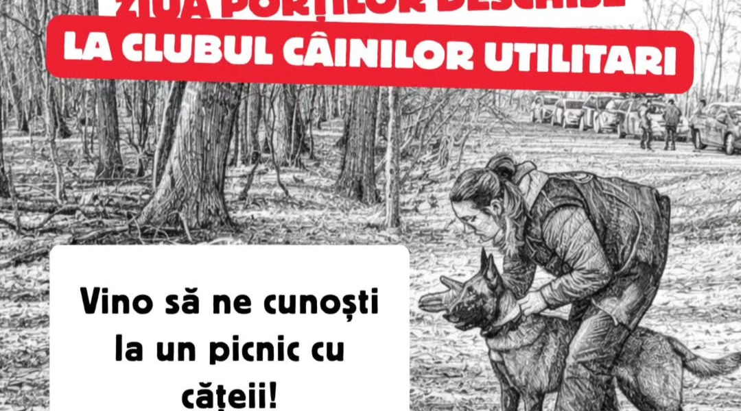 Ziua porților deschise la Clubul Câinilor Utilitari: demonstrații de căutare și salvare