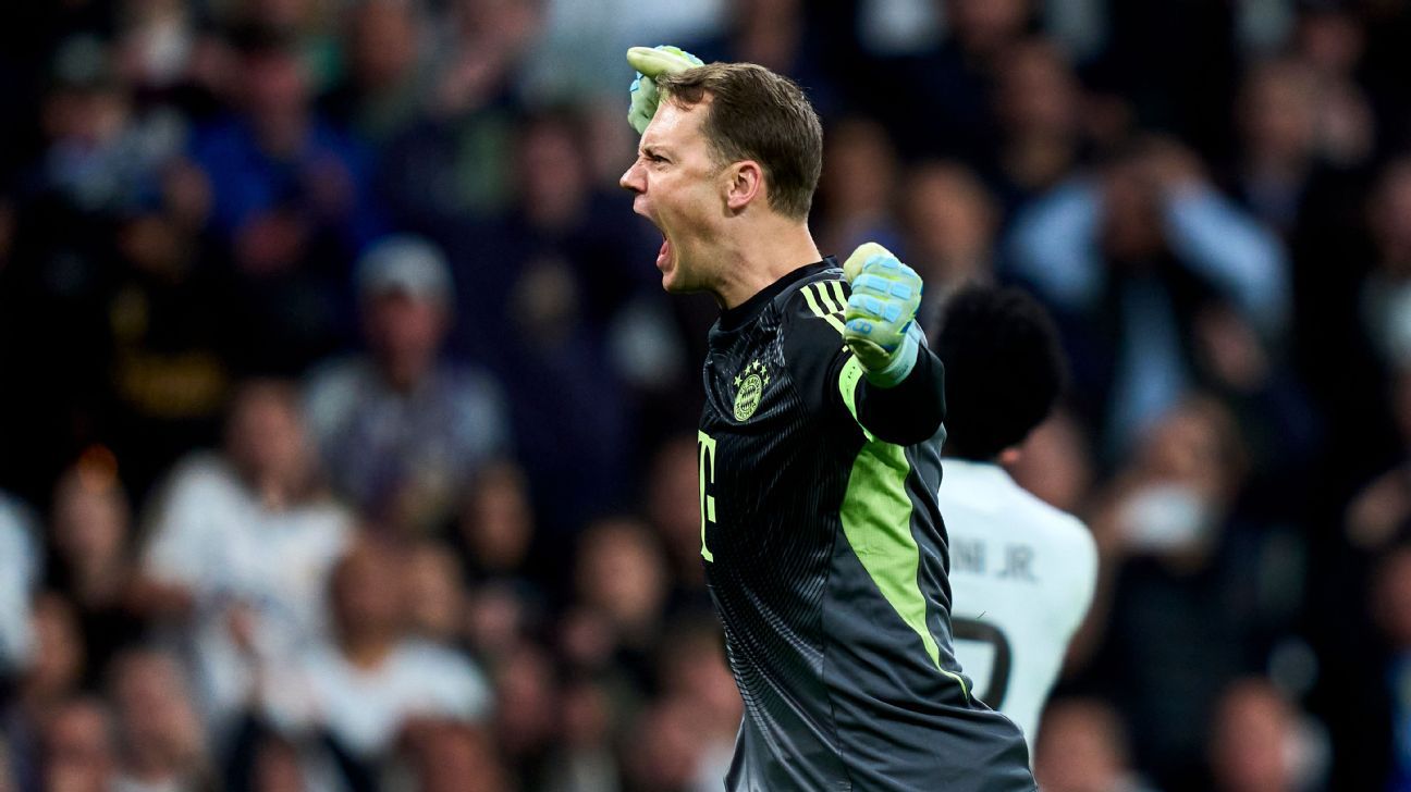 Bayern Munchen a învins Real Madrid în Liga Campionilor, Manuel Neuer, erou cu nouă parade Bayern Munchen a obținut o victorie importantă în deplasare, scor 2-1, împotriva Real Madrid, în manșa tur a sferturilor de finală din Liga Campionilor