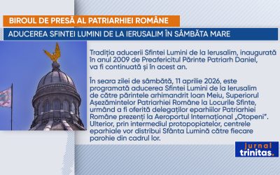 Sfintele Lumini de la Ierusalim aduse în Sâmbăta Mare pentru credincioși