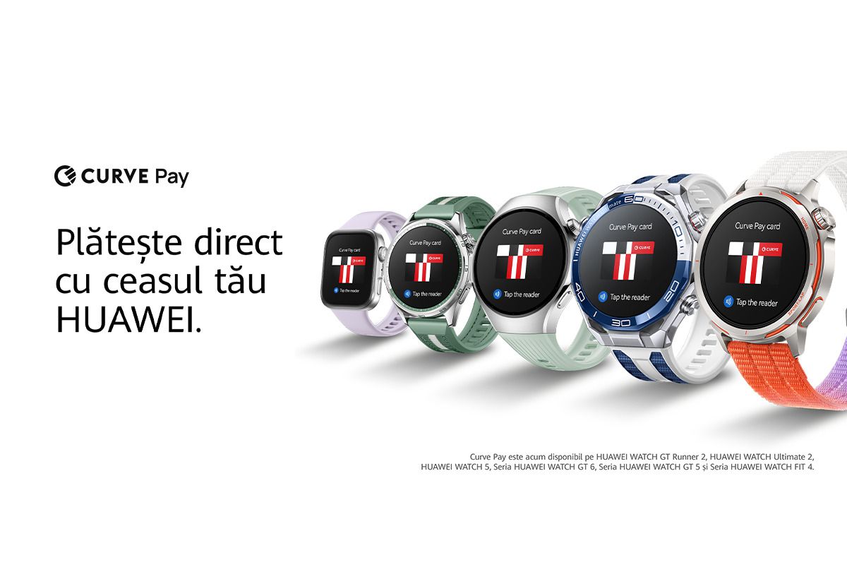 HUAWEI extinde funcționalitatea de plată contactless pe smartwatch-urile din Europa HUAWEI, un nume important în tehnologia consumatorilor, a anunțat o extindere majoră a serviciului său Curve Pay în Europa