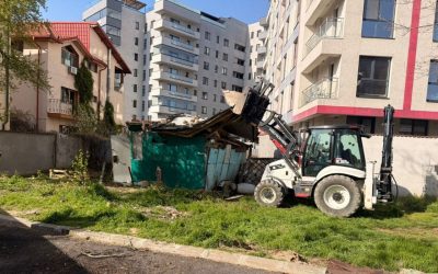 Gunoi cât o camionetă, după demolări ilegale în Sectorul 6, București