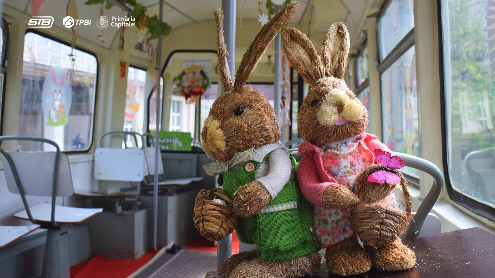 „Tramvaiul Iepurașului”, un proiect vesel al Societății de Transport București (STB), va readuce zâmbetele pe chipurile bucureștenilor joi, 9 aprilie