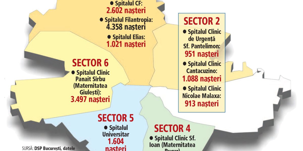 București: natalitate sub 1% dintr-o populație de peste 2 milioane. Sociolog: venit bun, calitate…nu neapărat