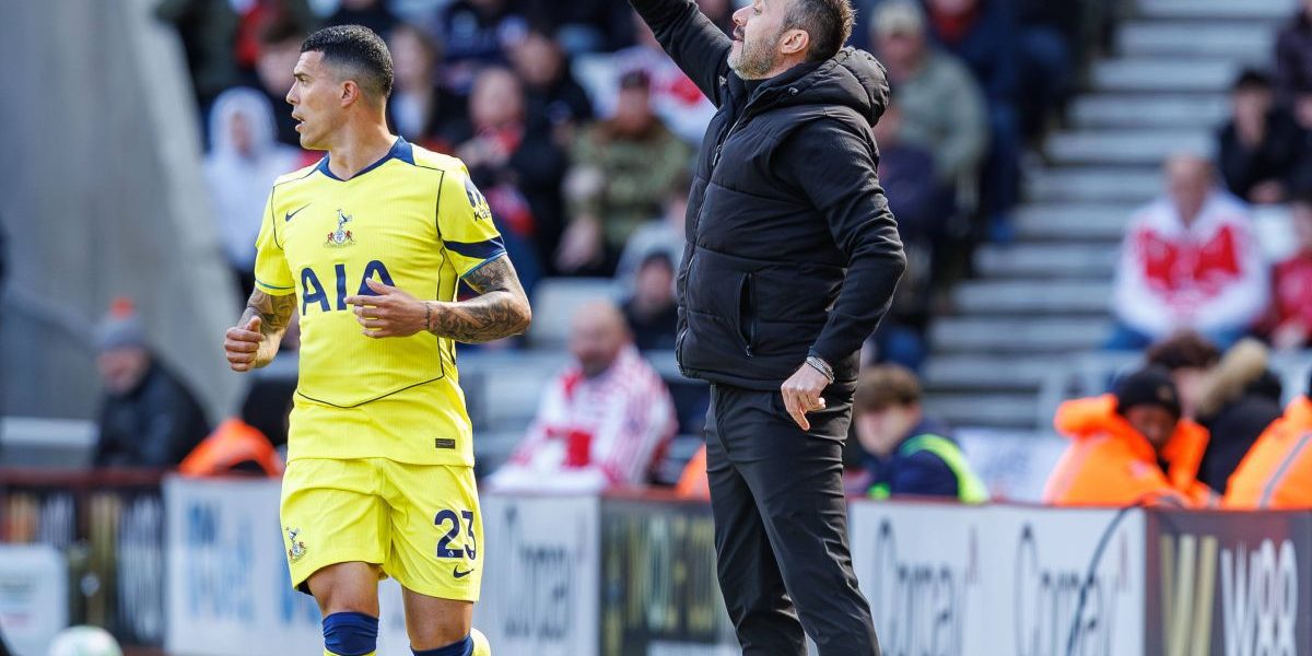 Prăbușirea lui Tottenham, continuă. De Zerbi, start ratat + Drăgușin, verdictul italianului