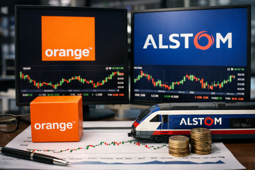 Alstom et Orange : les deux actions du CAC 40 les plus déterminantes aujourd’hui