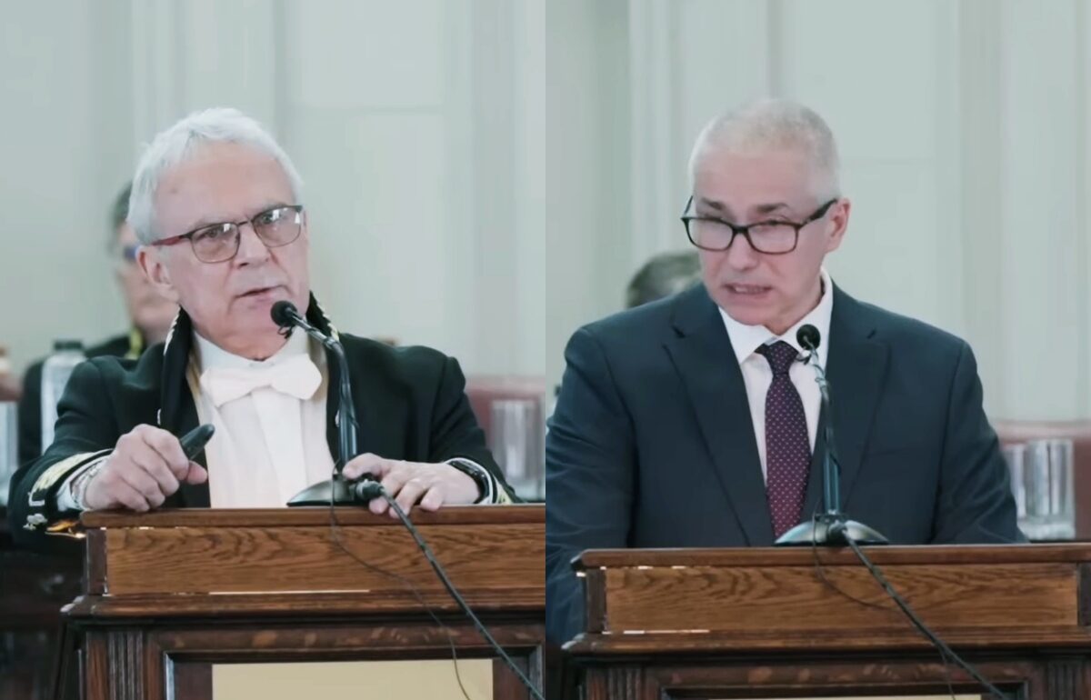 Noul președinte al Academiei Române, Marius Andruh, a criticat prezența ministrului Justiției, Radu Marinescu, la ceremonia de aniversare a 160 de ani de existență a instituției