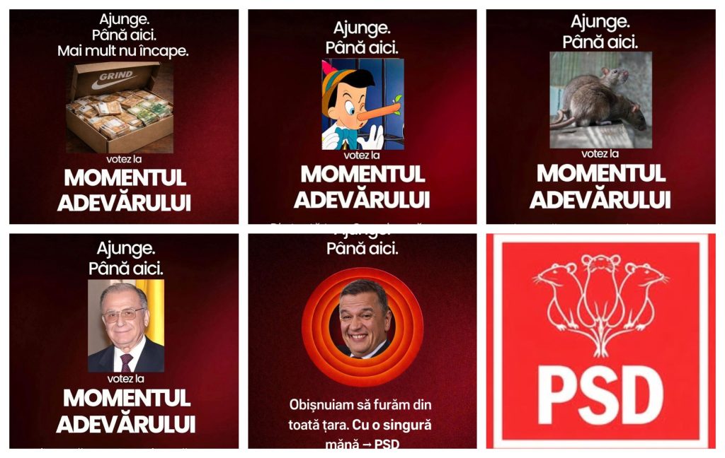 PSD-ul, luat la mișto: Afișe proaste după „Momentul Adevărului” cu Bolojan