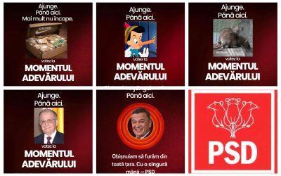 PSD-ul, luat la mișto: Afișe proaste după „Momentul Adevărului” cu Bolojan