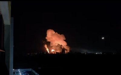 Explozie puternică la CET Vest din București: Incendiu la transformatoare, pompierii au intervenit