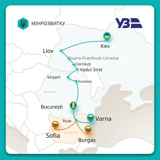 Tren Ucraina-Bulgaria, cu oprire la București: 30 de ore de călătorie din vară