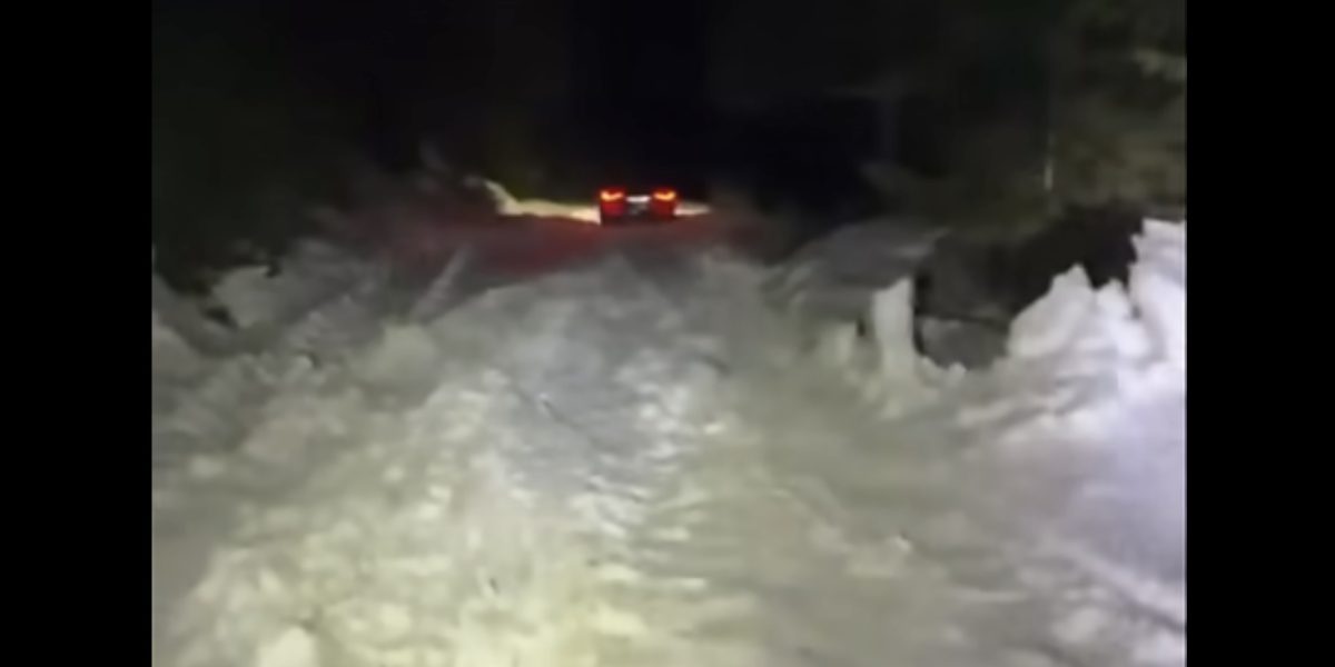 Bărbat și fiu, prinși de zăpadă în Cheile Oltețului, în Noaptea Învierii