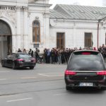 Cortegiul funerar al lui Mircea Lucescu, la Cimitirul Bellu