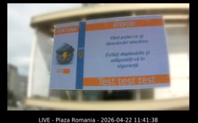 Alerte în MINUTUL 1: București și alte 17 orașe, pe panouri digitale