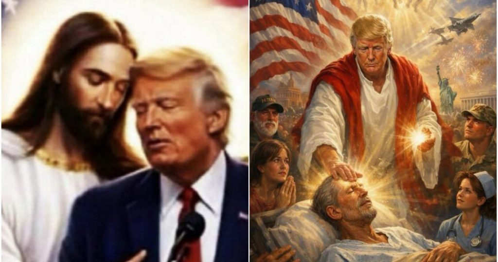 Donald Trump, iar în atenție: Imagine AI cu „Hristos”, scandal nou