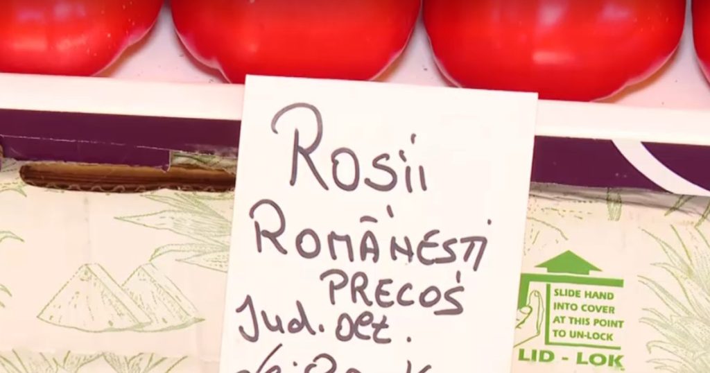 Roșiile românești au explodat la preț: 80 de lei kilogramul în piețe!