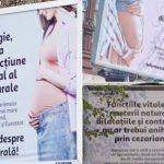 Panourile anti-cezariană în București: USR cere eliminarea lor, „e nebunie”