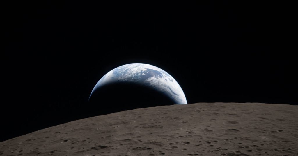 Apus de Pământ spectaculos văzut de pe Lună de astronauţii Artemis 2