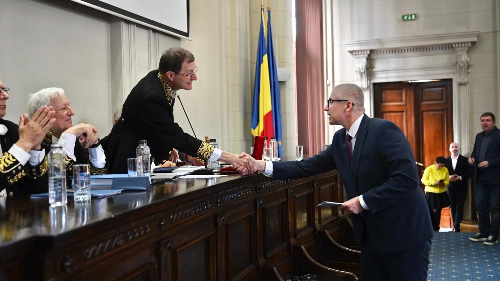 Ministrul Justiției, Radu Marinescu, a susținut luni un discurs în cadrul evenimentului aniversar al Academiei Române, ocazie cu care a abordat și subiecte de natură științifică și instituțională