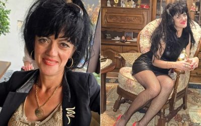 Colaj cu o fostă procuroare, intr-o fotografie sta intr-un fotoliu