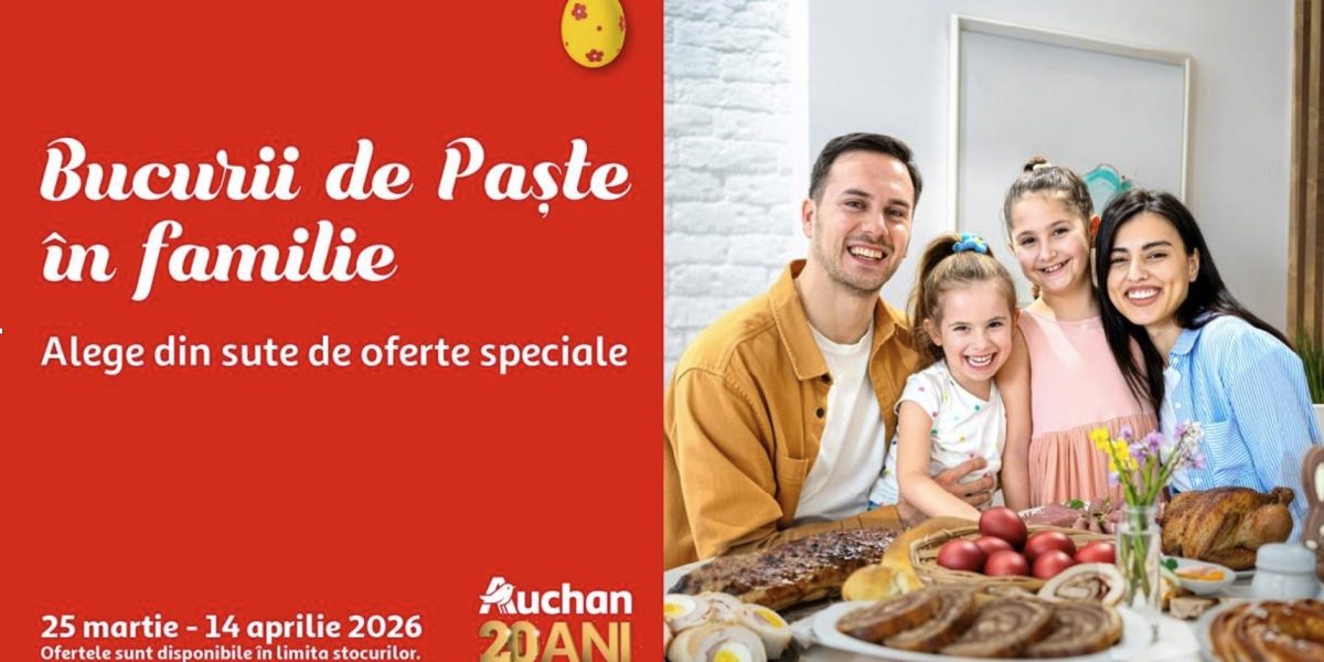 Oferte speciale de Paște la Auchan pentru toată familia