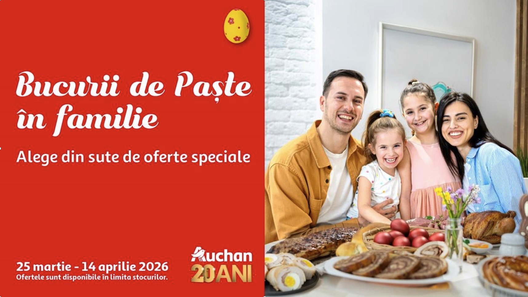 Oferte speciale de Paște la Auchan pentru toată familia