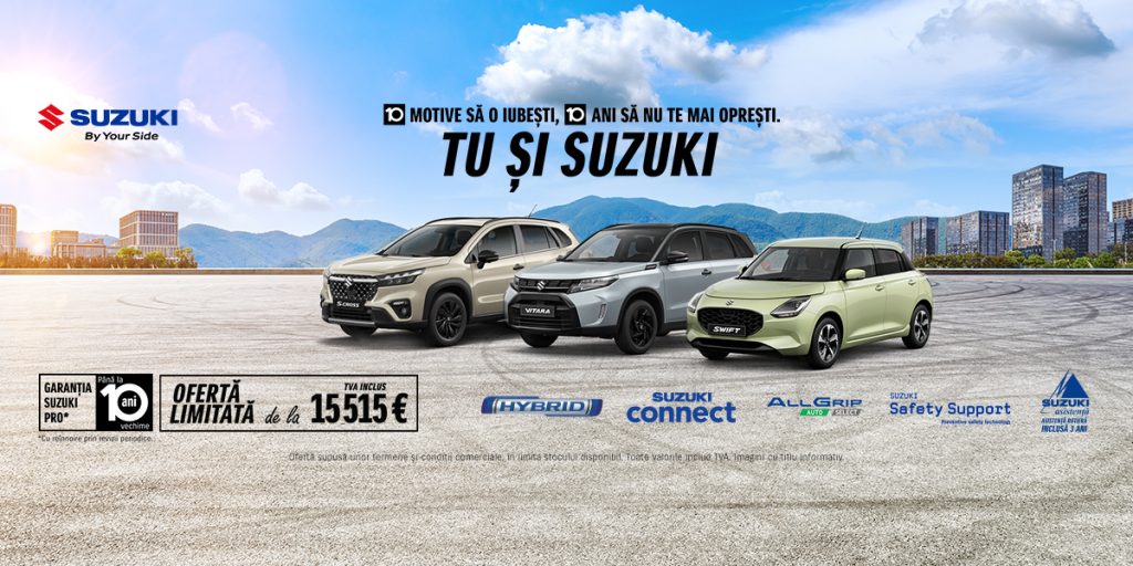 10 motive să iubești SUZUKI: 10 ani fără griji. Preț de la 15.515 €