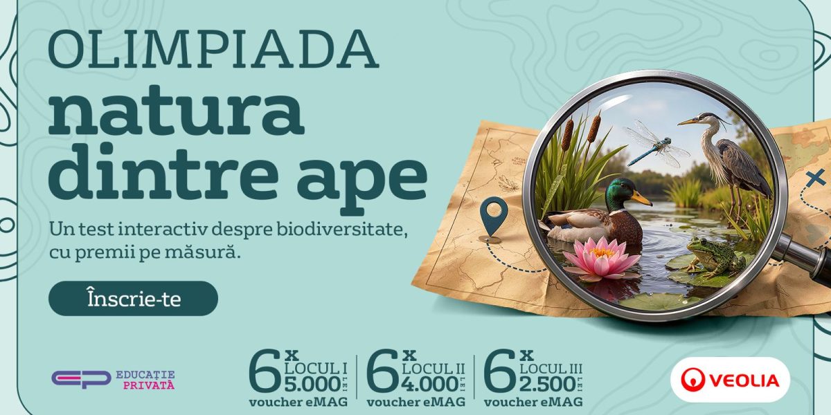 Veolia România relansează Olimpiada de biodiversitate „Natura dintre ape” la nivel național