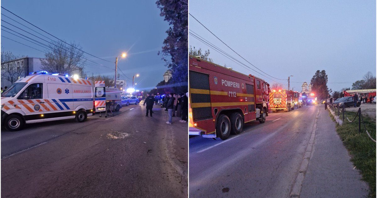 Incendiu devastator în Constanța: Șase adulți și trei copii, la spital, unii grav