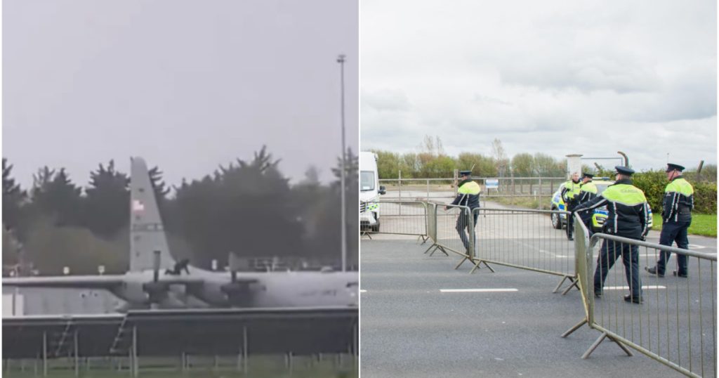 Bărbat, intruziune periculoasă pe pista din Shannon: s-a urcat pe avion militar