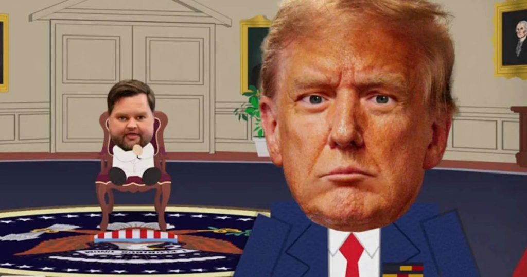 Trump, umilit de emisiunile TV după cearta cu „Iisus”: South Park, realitate