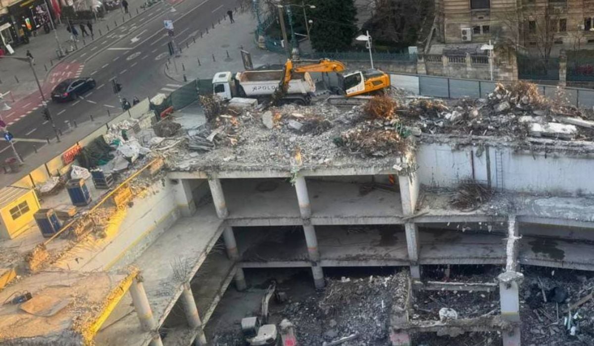 Imagini ULUITOARE de pe șantierul AFI Central Tower din Calea Victoriei