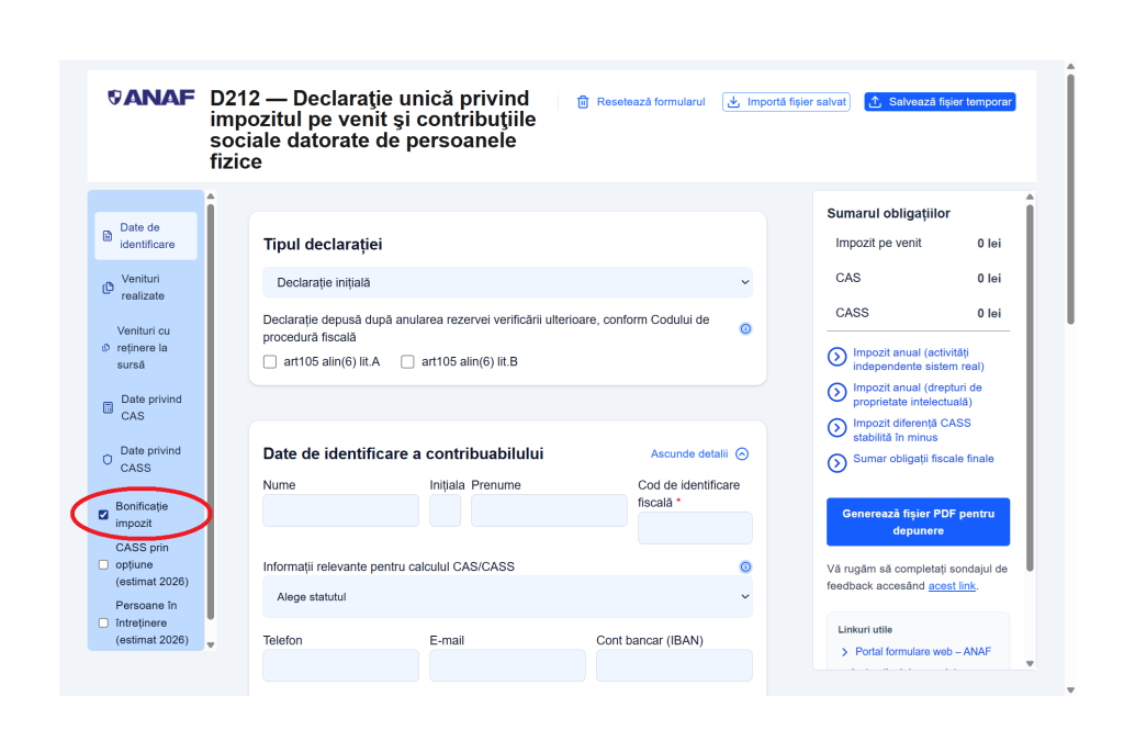 Bonificație PENTRU PFA, chirii și crypto: Ce trebuie să știi PENTRU Declarația Unică 2026?