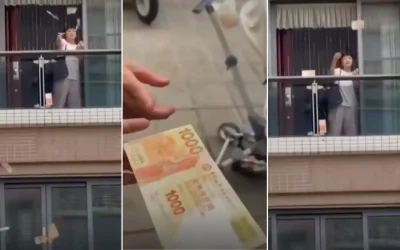 Ceartă violentă: Soția a aruncat pe geam 160.000 de dolari, după un scandal conjugal