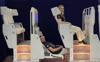 Scaunul-pat din avion: Cum arată „designul suprem” pentru zboruri