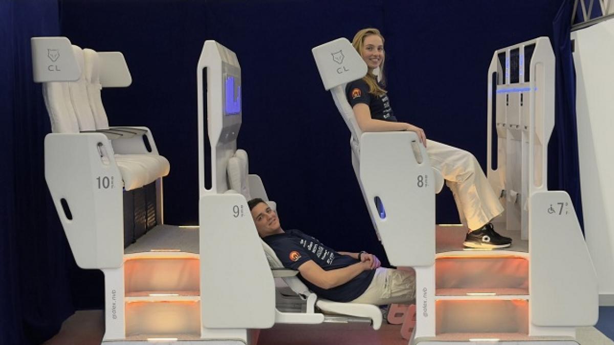 Scaunul-pat din avion: Cum arată „designul suprem” pentru zboruri
