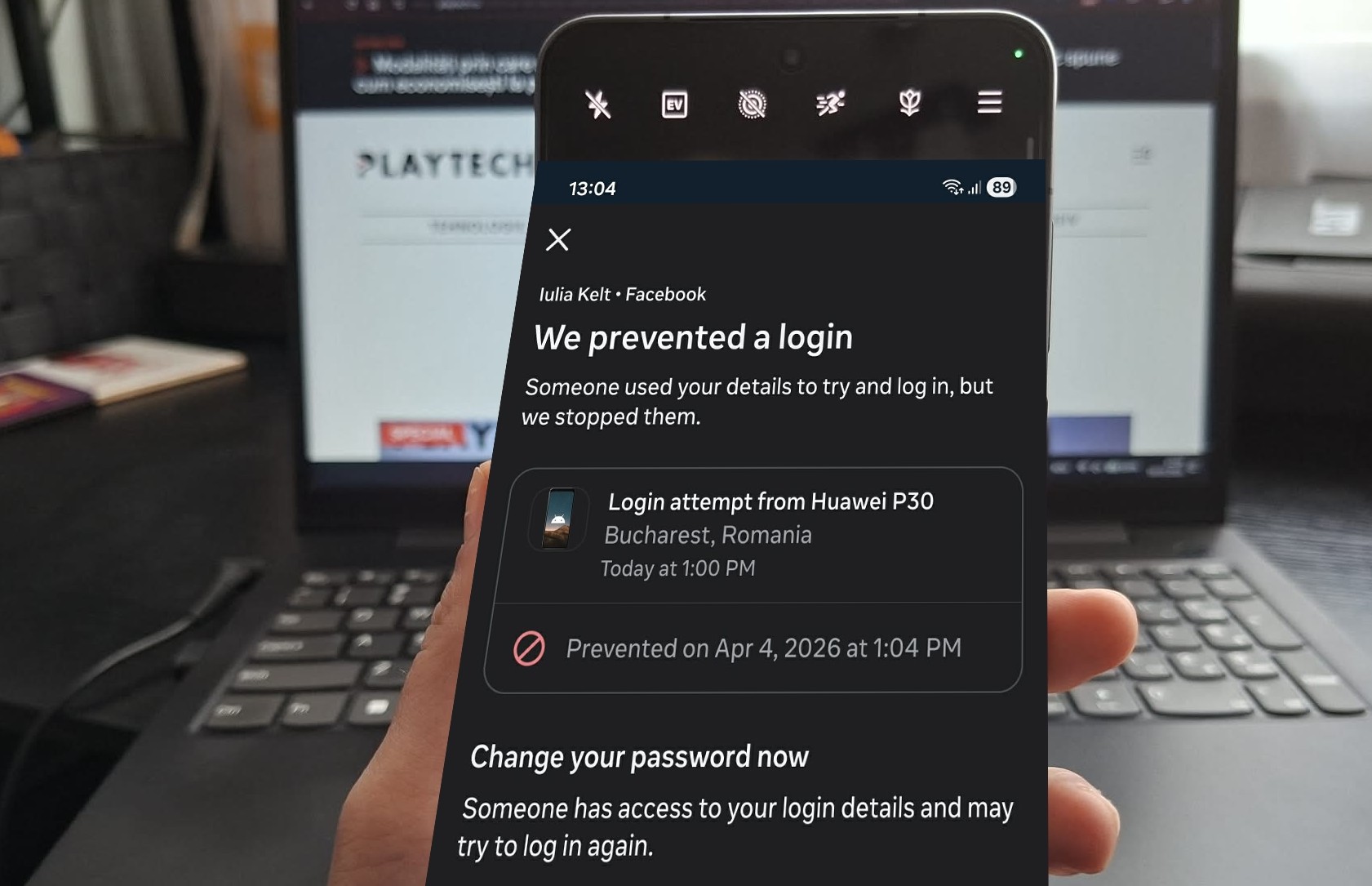 Conturile de social media și serviciile online devin tot mai vulnerabile la tentative de hacking, iar alertele de login din locații sau pe dispozitive necunoscute trebuie luate în serios
