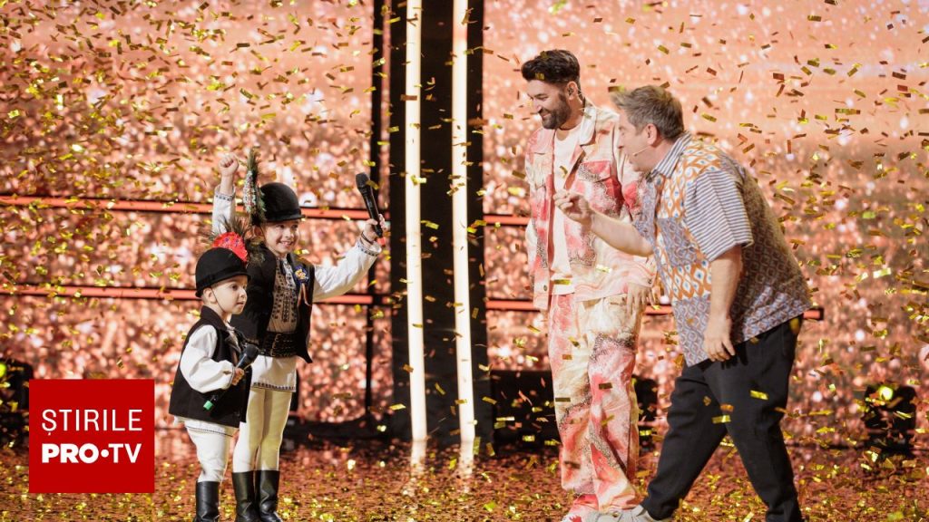 Doi frați de 3 și 7 ani au ridicat publicul în picioare aseară la Românii au talent. Ediția a fost lider absolut de audiență