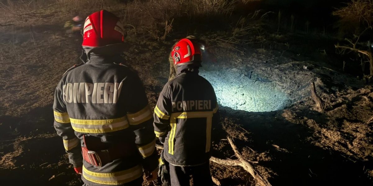 Dronă RUSĂ prăbușită în România, în județul Tulcea, după atacurile din Ucraina