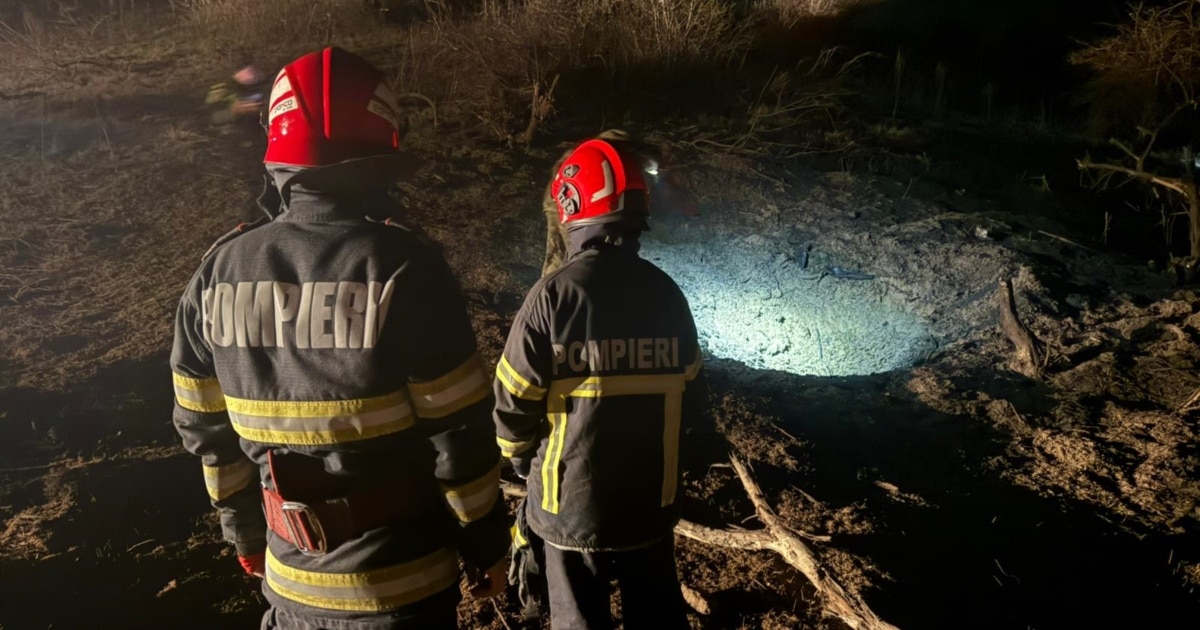 Dronă RUSĂ prăbușită în România, în județul Tulcea, după atacurile din Ucraina