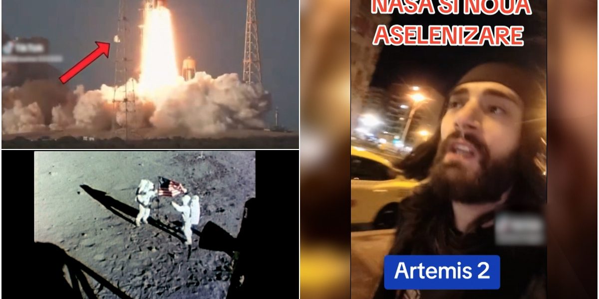 Pământul plat și AI: Conspirații online vizează misiunea Artemis 2